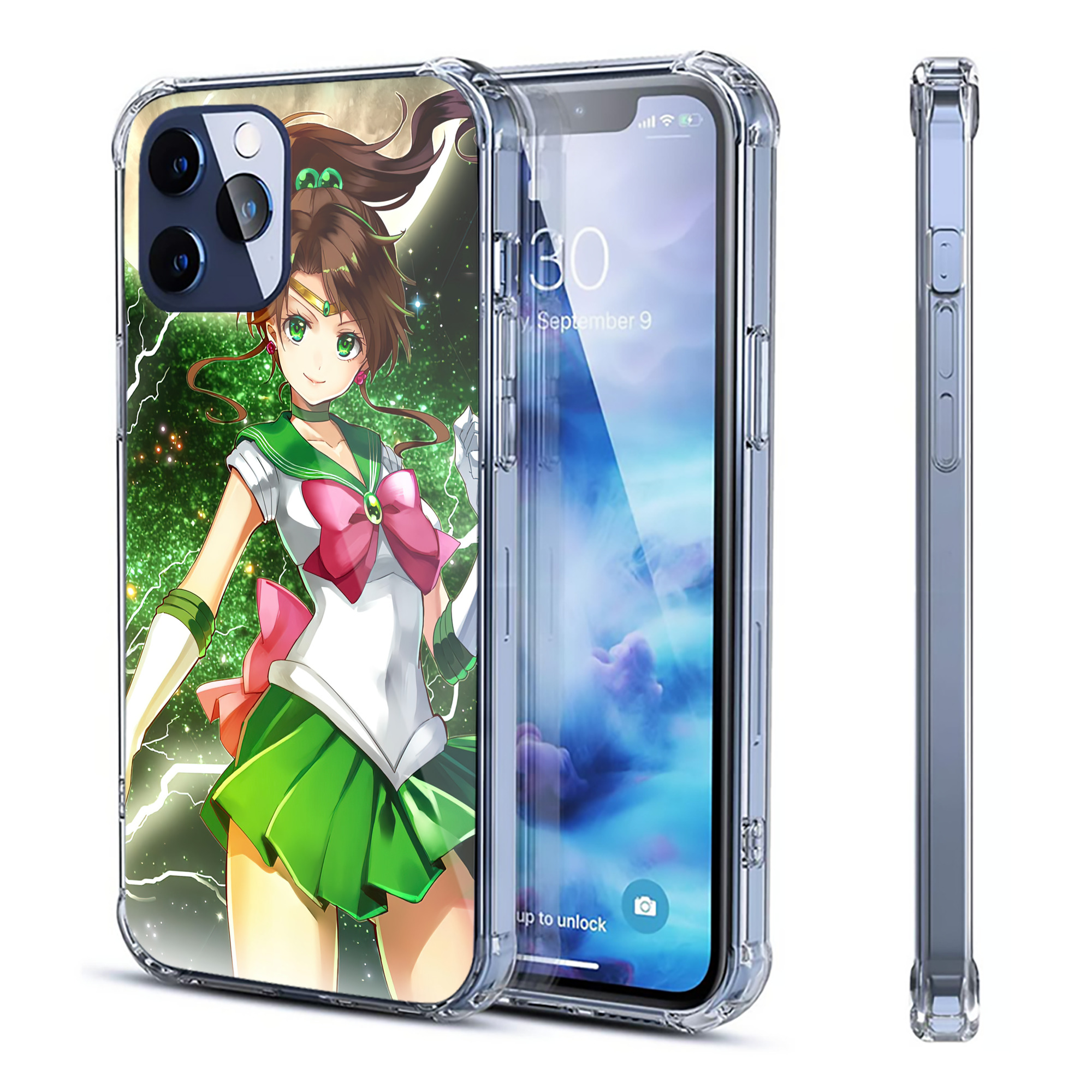 （画像用） 美少女戦士セーラームーン Sailor Moon 【iPhone 12シリーズ対応】透明スマホケース（クリアソフトケース）